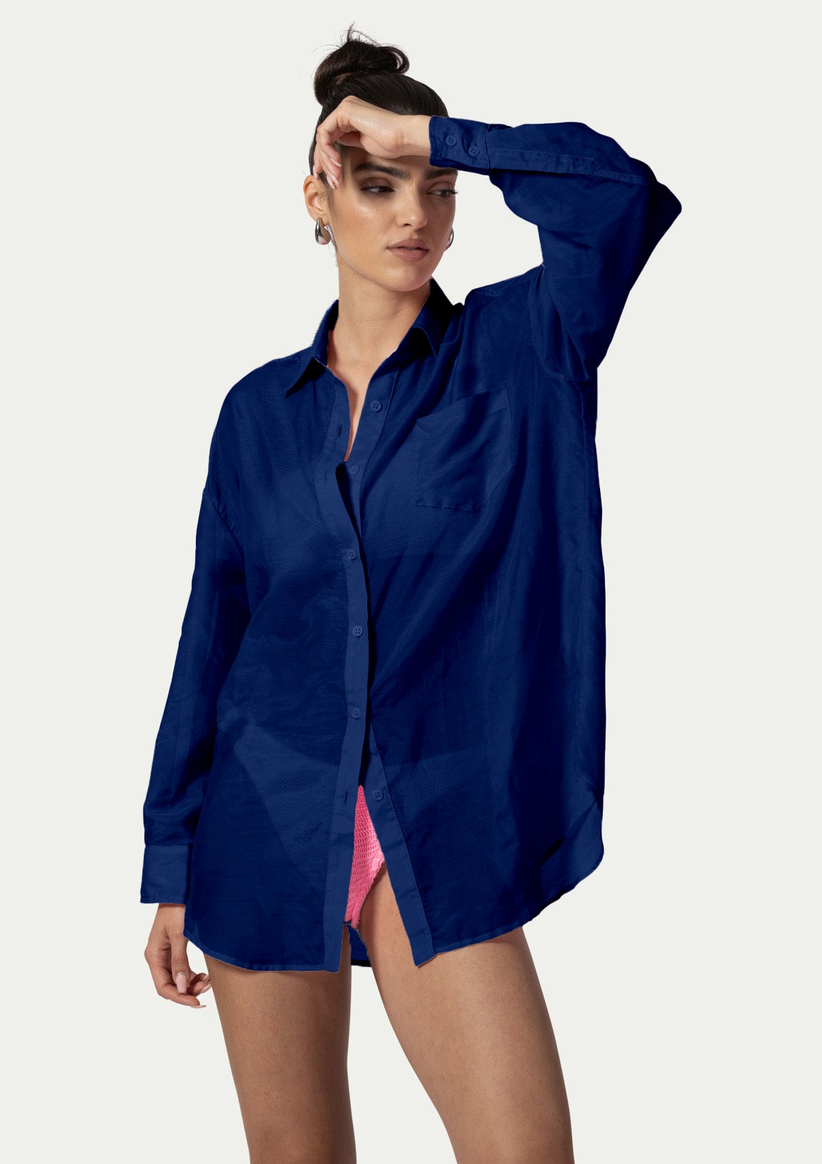 BEACH SHIRT JADE NAVY BLUE