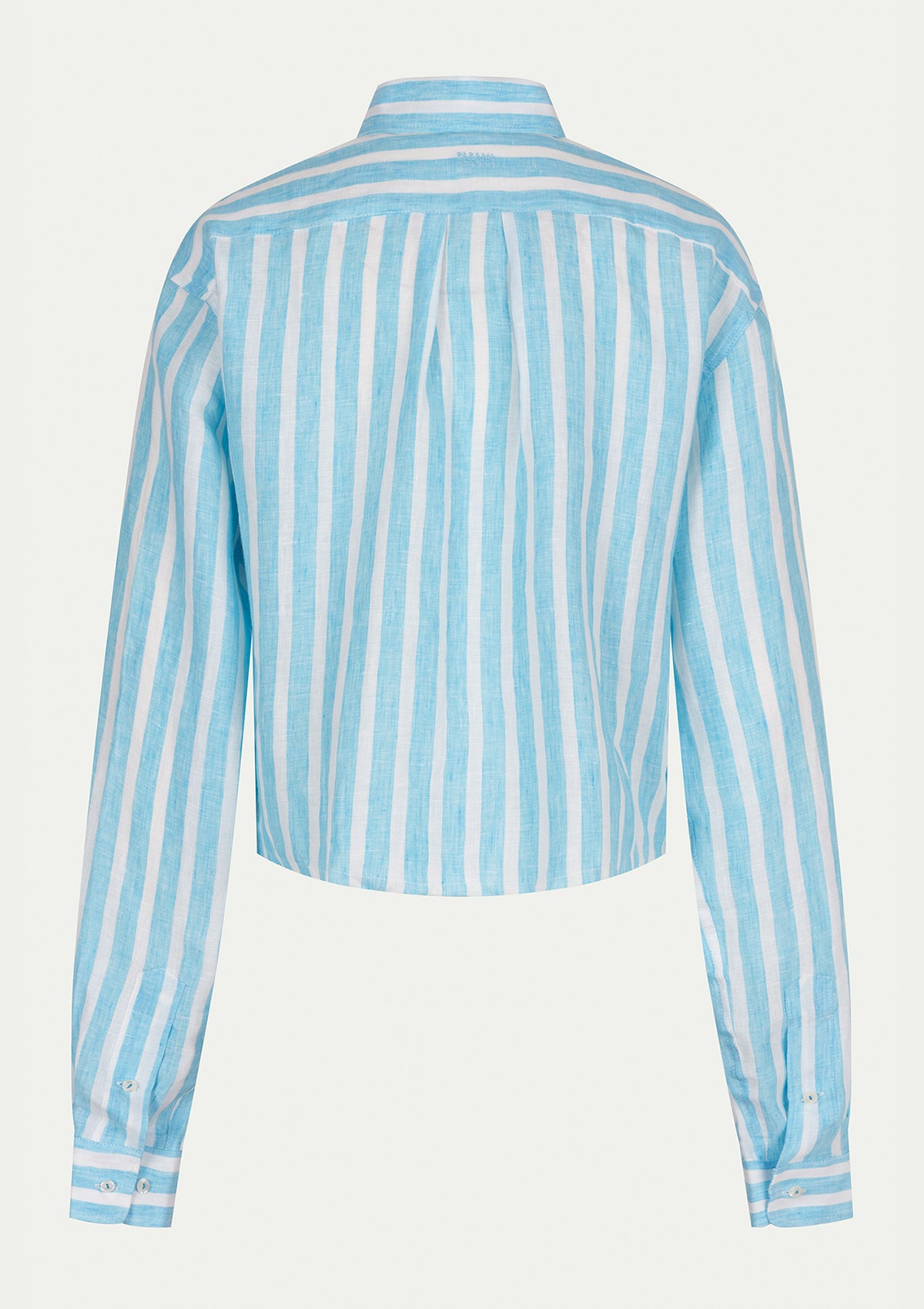 IDA SHIRT STRIPED AQUA BLUE