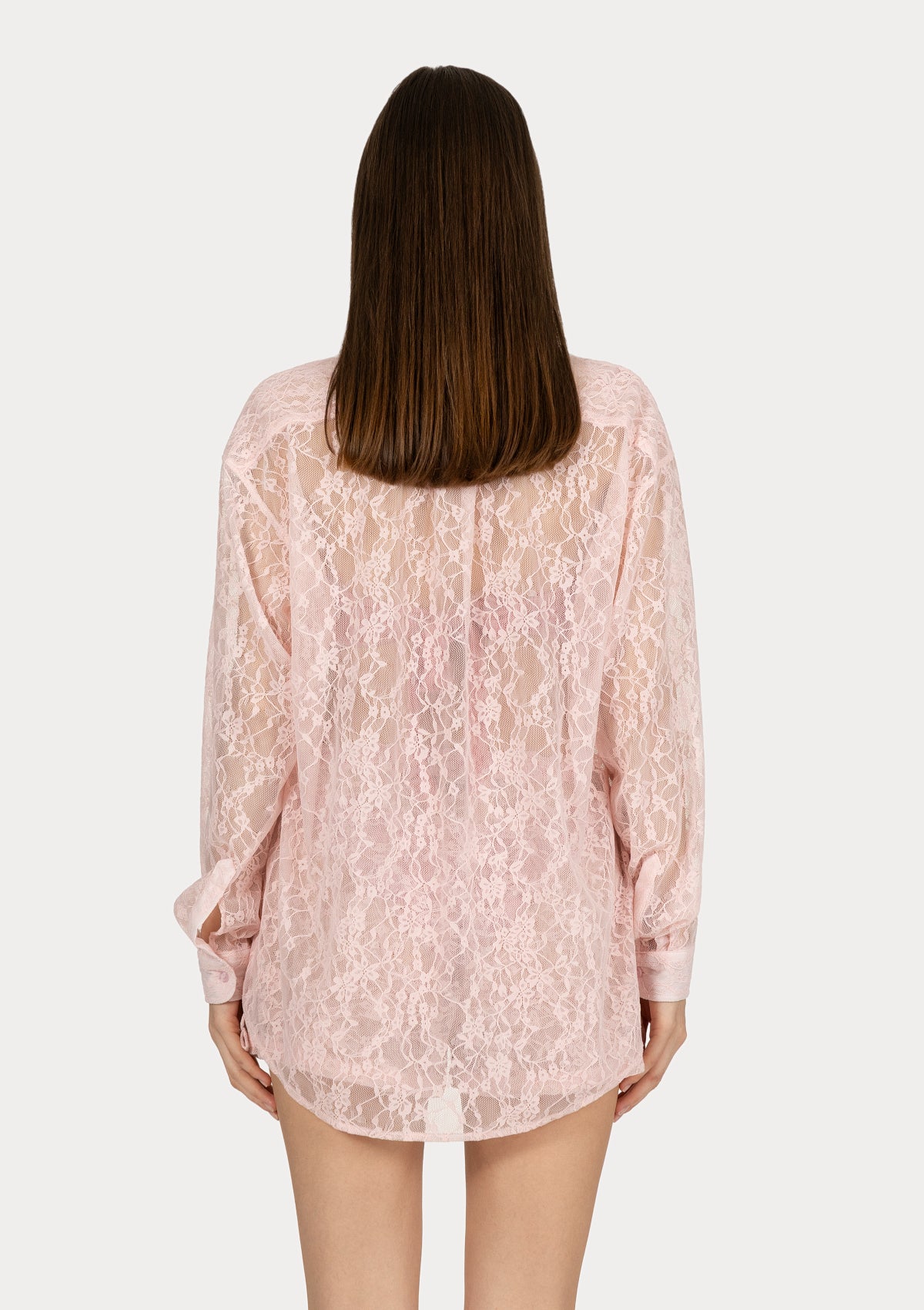 PHILO SHIRT Baby pink lace