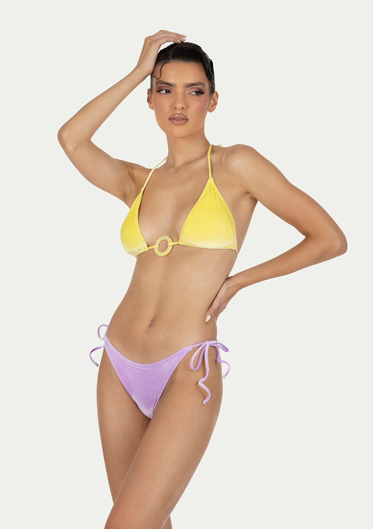 KELLY VELVET VIOLET/LEMON