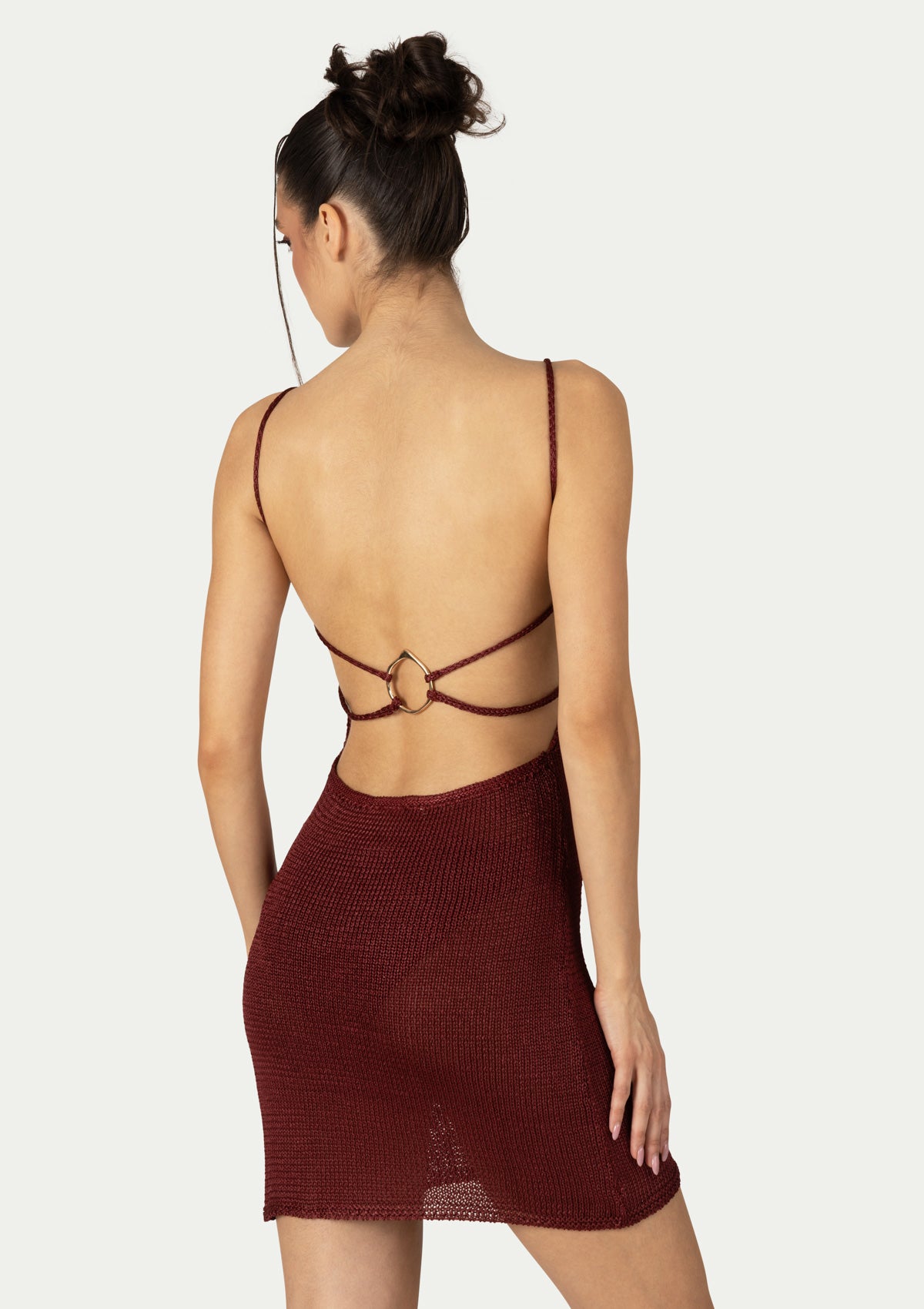 PALOMA DRESS BURGUNDY