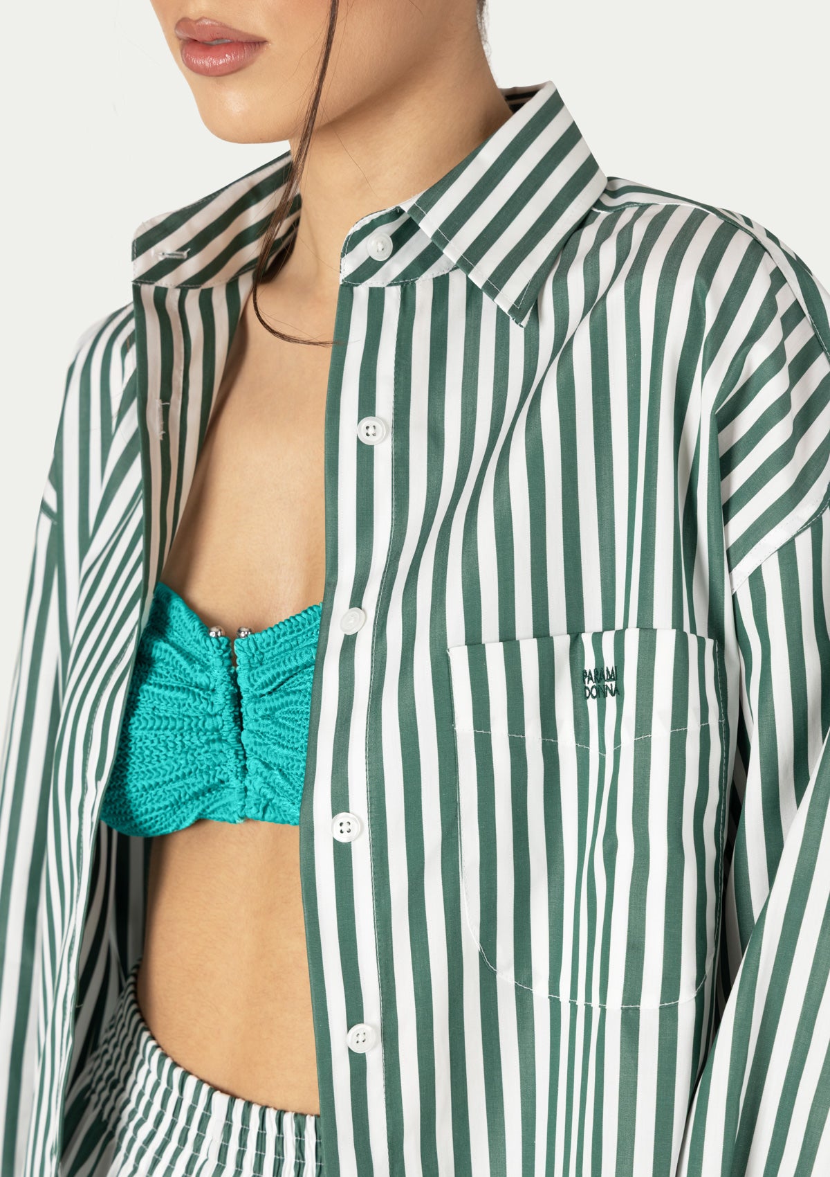 VANESSA SHIRT STRIPED GREEN
