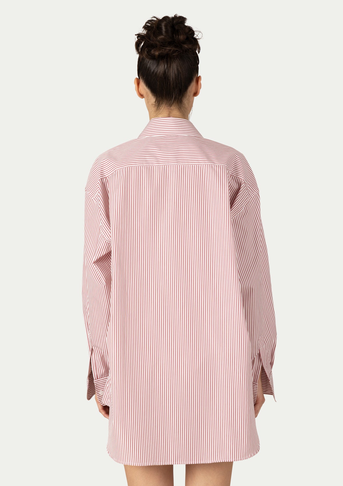 VANESSA SHIRT STRIPED BURGUNDY