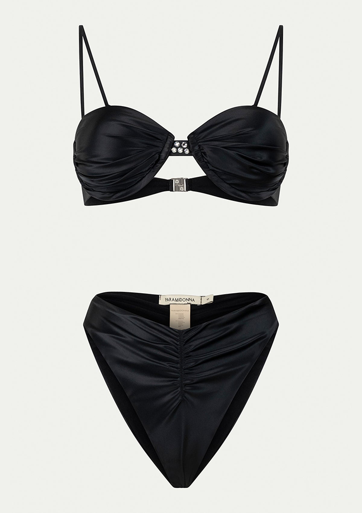 DAISY BLACK SATIN