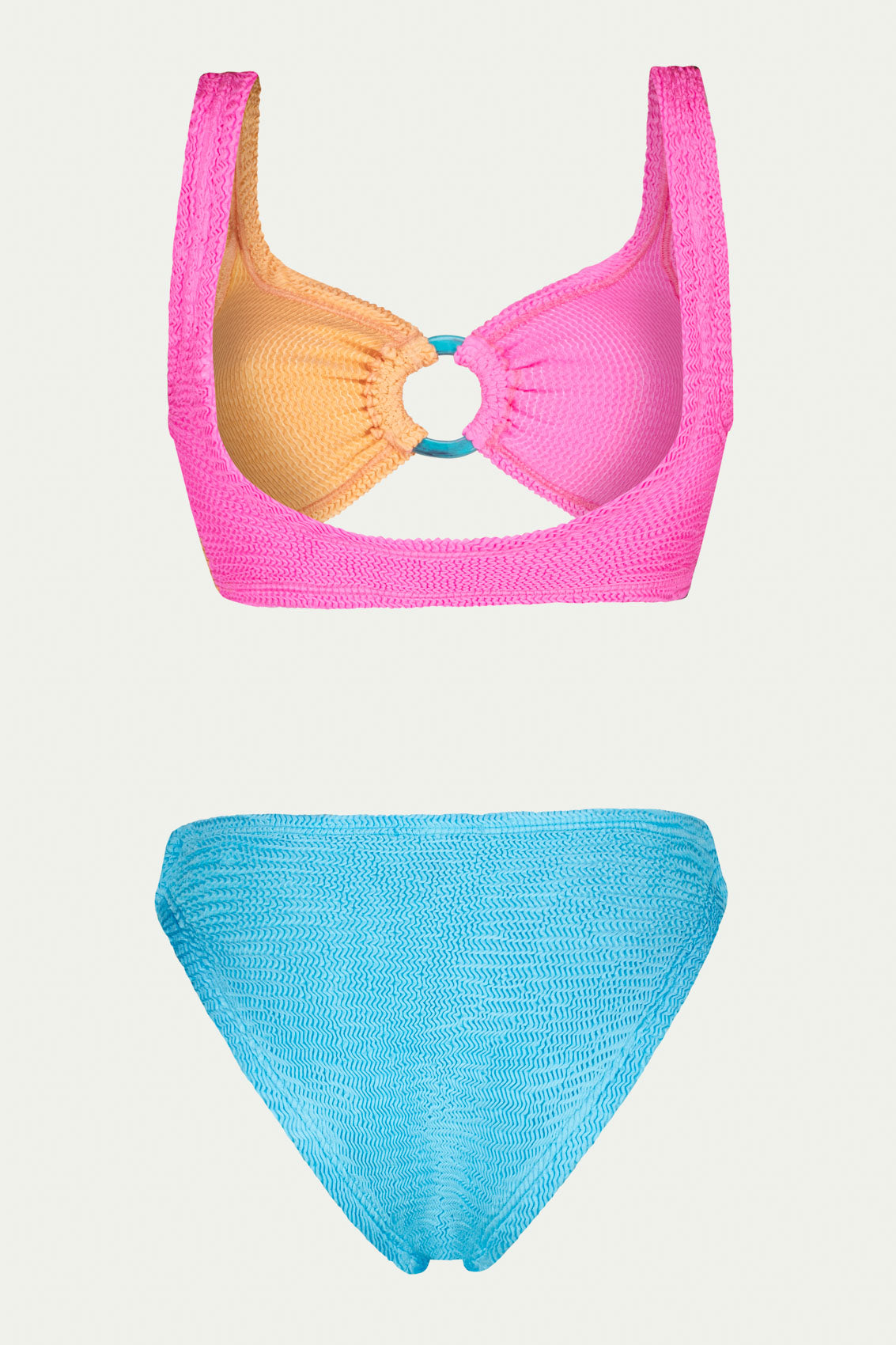 KARI FLAMINGO/PEACH/AQUA BLUE