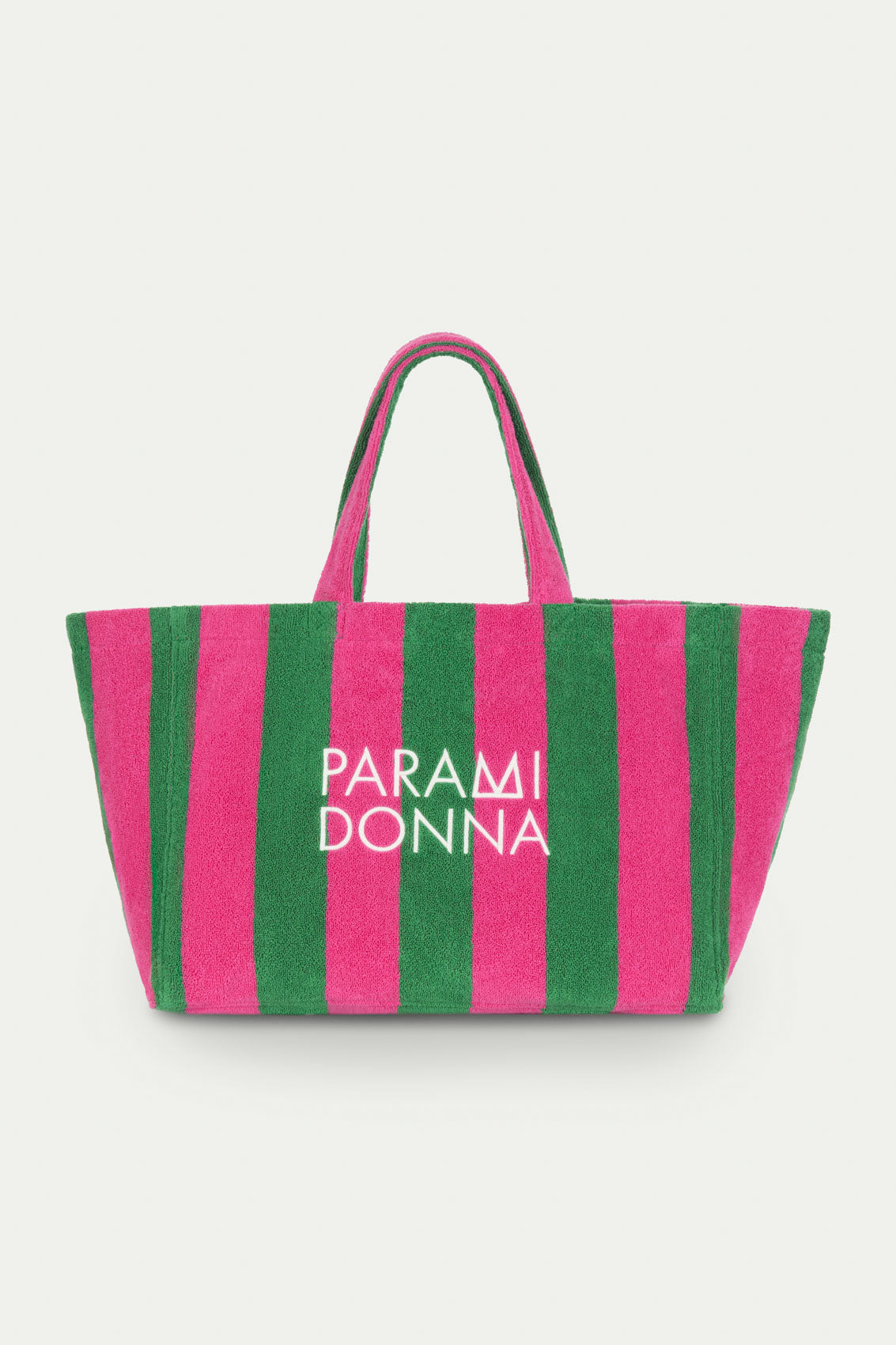 LARGE TOTE BAG FUCHSIA/EMERALD