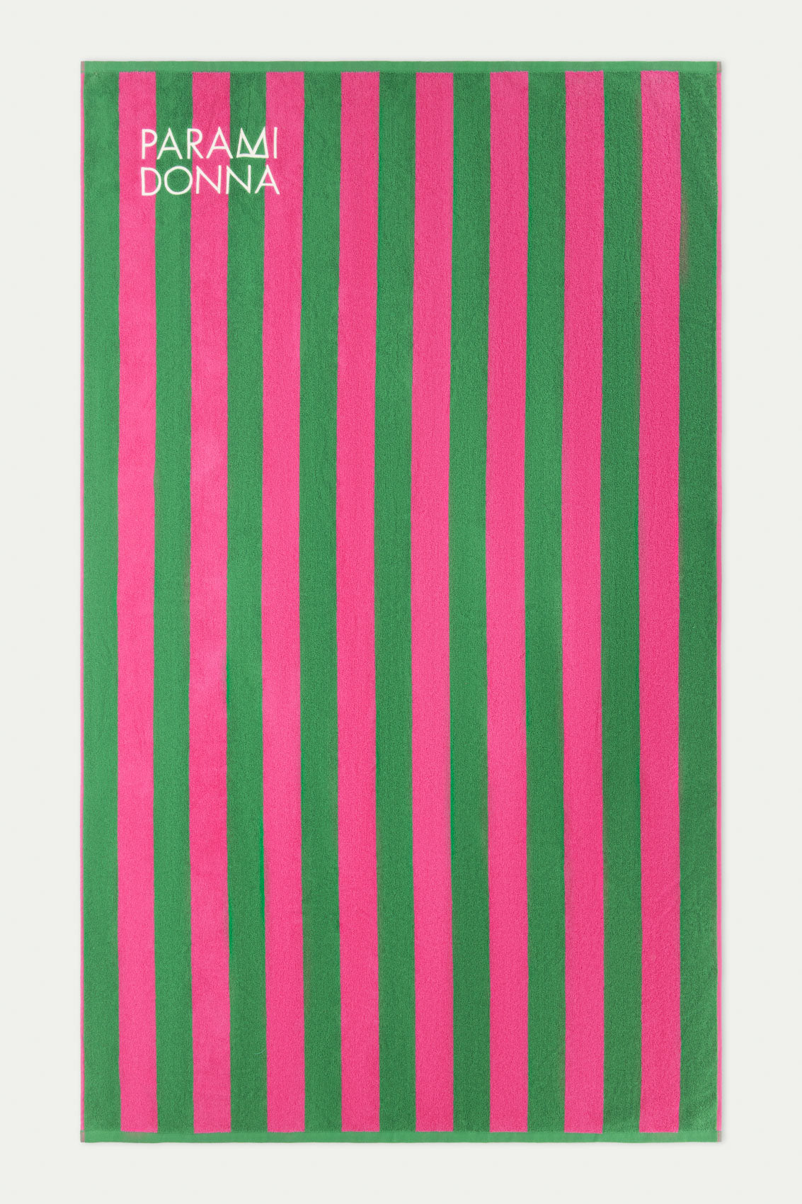 LARGE TOWEL FUCHSIA/EMERALD
