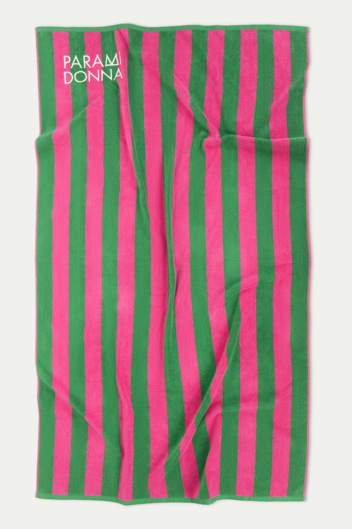 LARGE TOWEL FUCHSIA/EMERALD