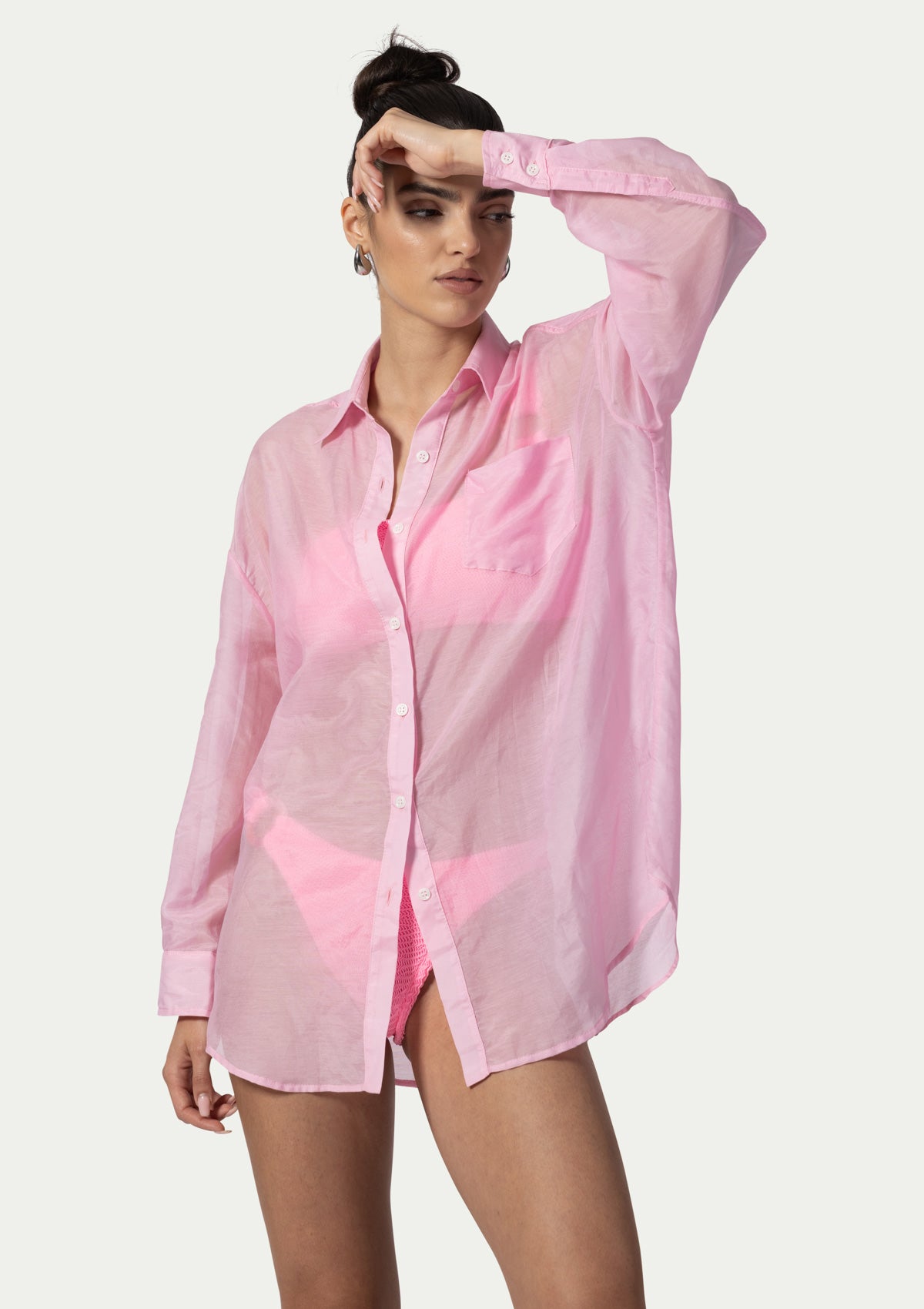 BEACH SHIRT JADE PINK