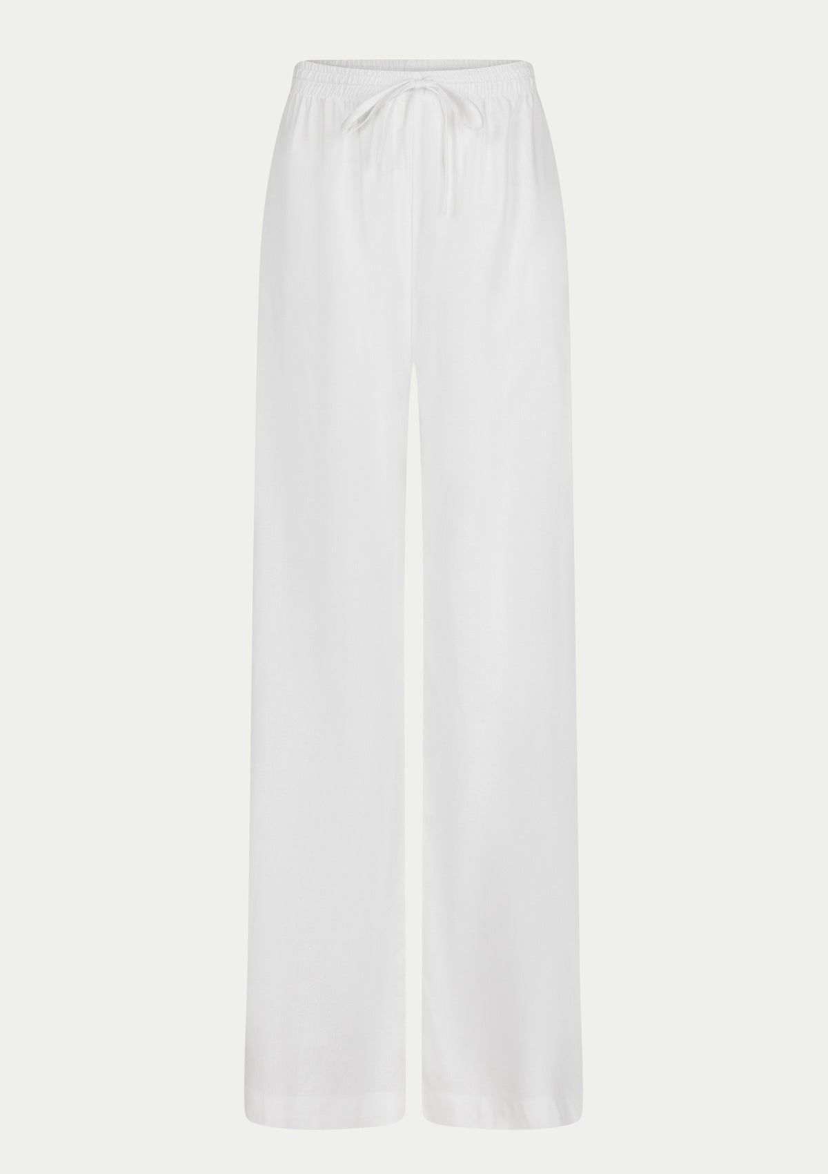 LINEN BEACH PANTS WHITE