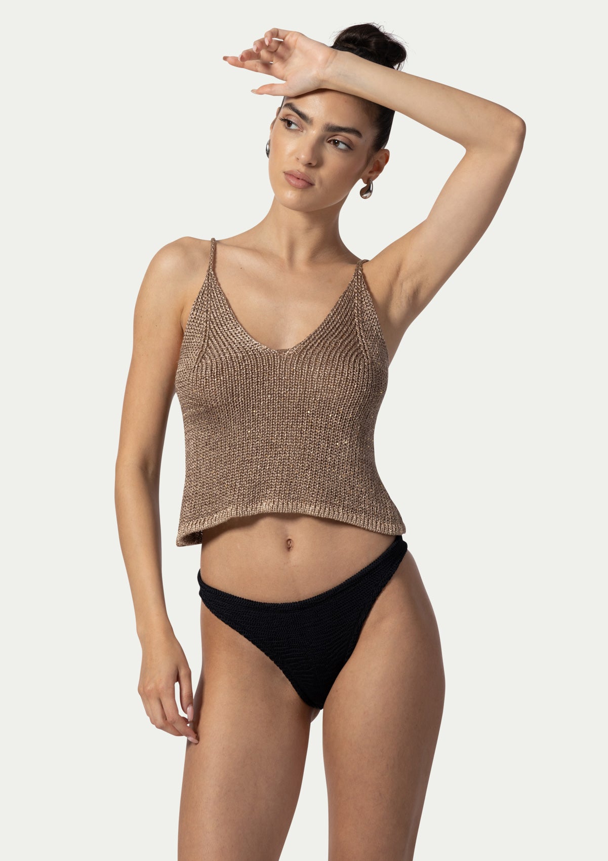 CROCHET TOP BRUNA CAPPUCHINO