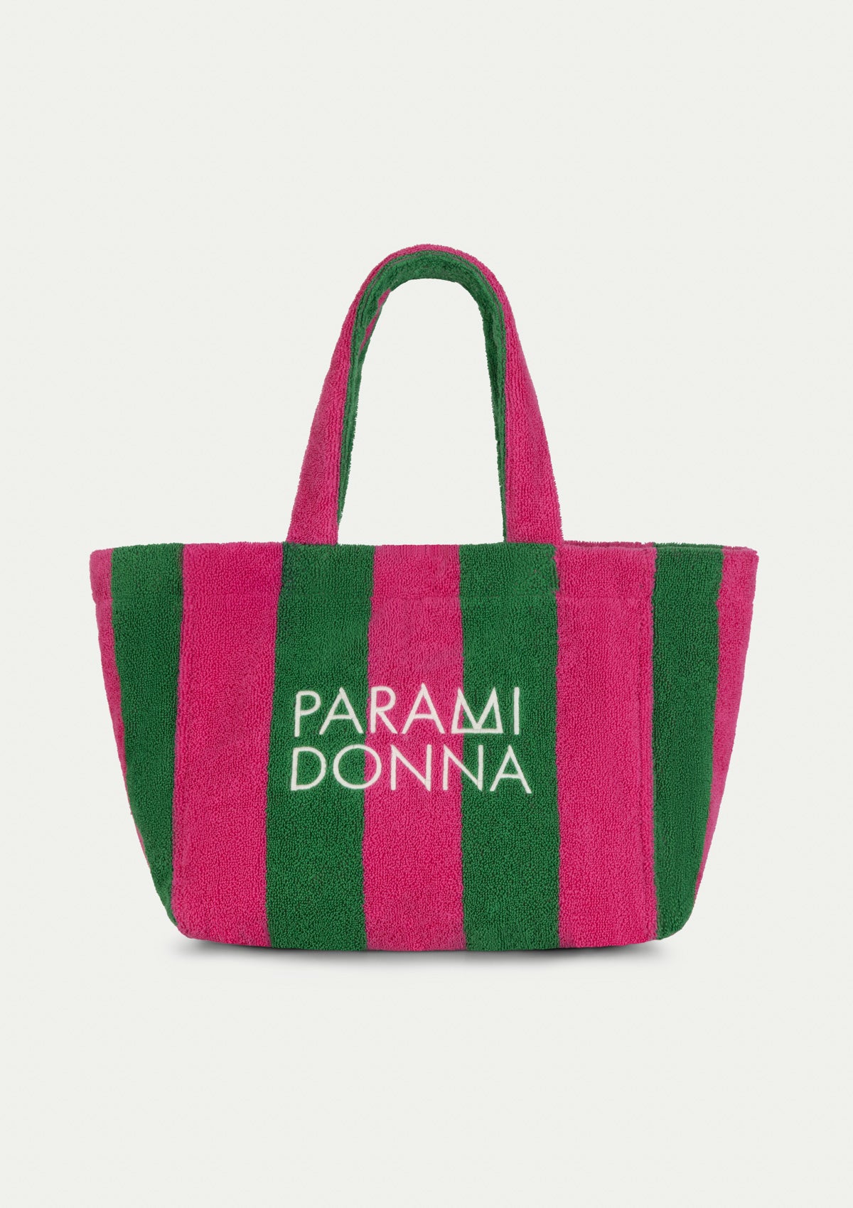 MEDIUM TOTE BAG FUCHSIA/EMERALD