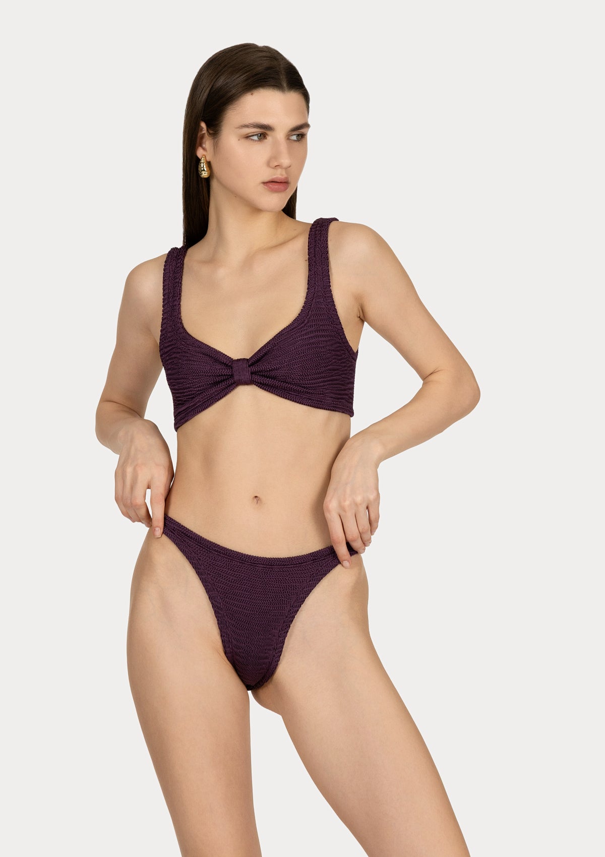 SALMA Plum crinkle