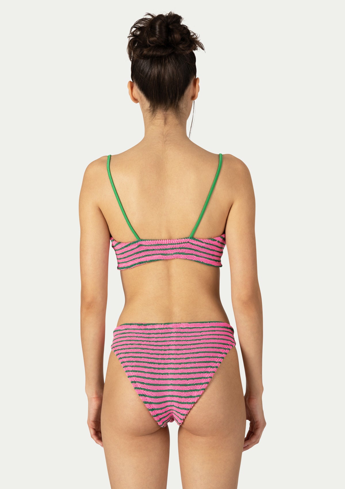 MARIE LOW WAIST GUM/EMERALD STRIPE