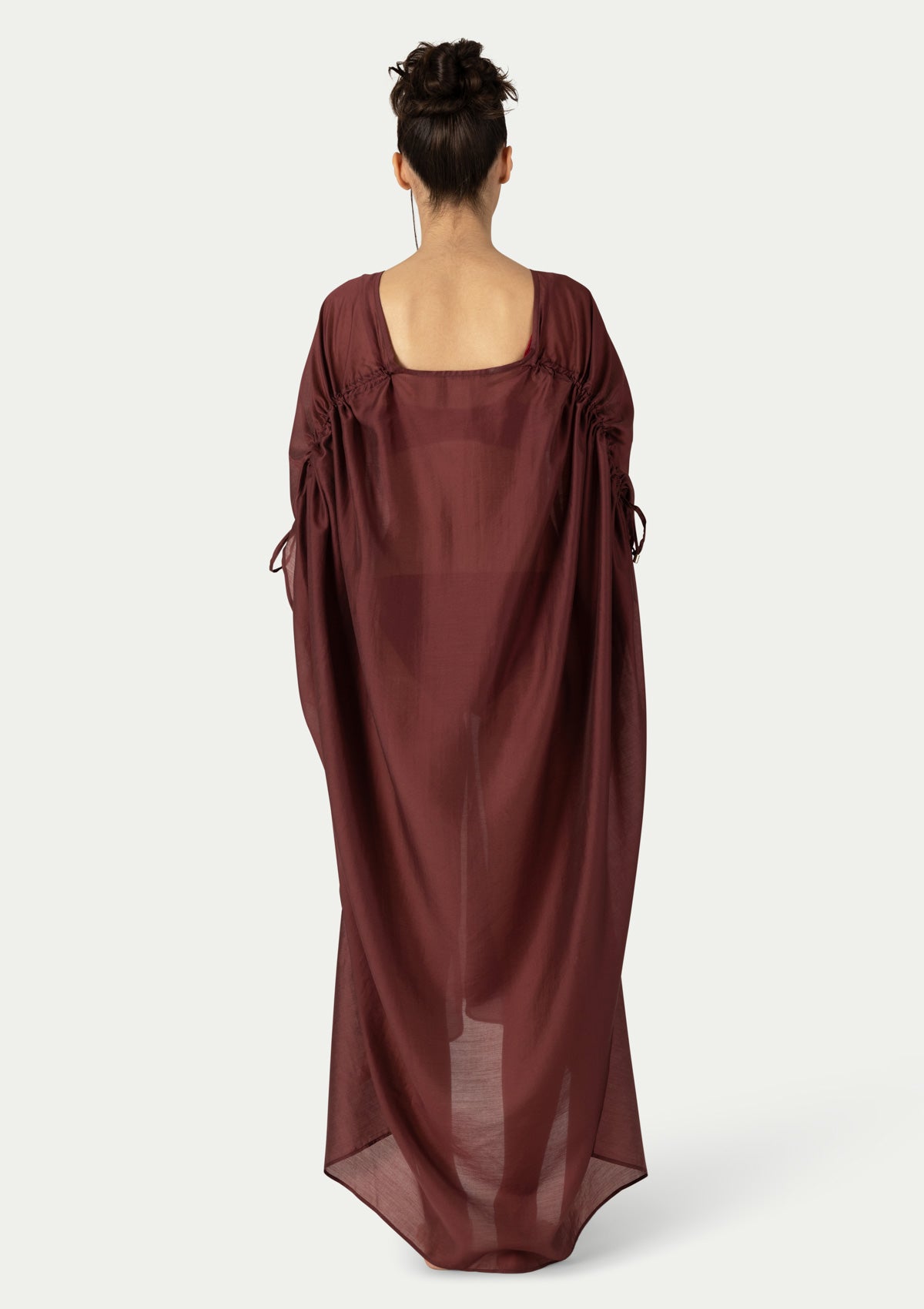 VALL DRESS CAFTAN BURGUNDY