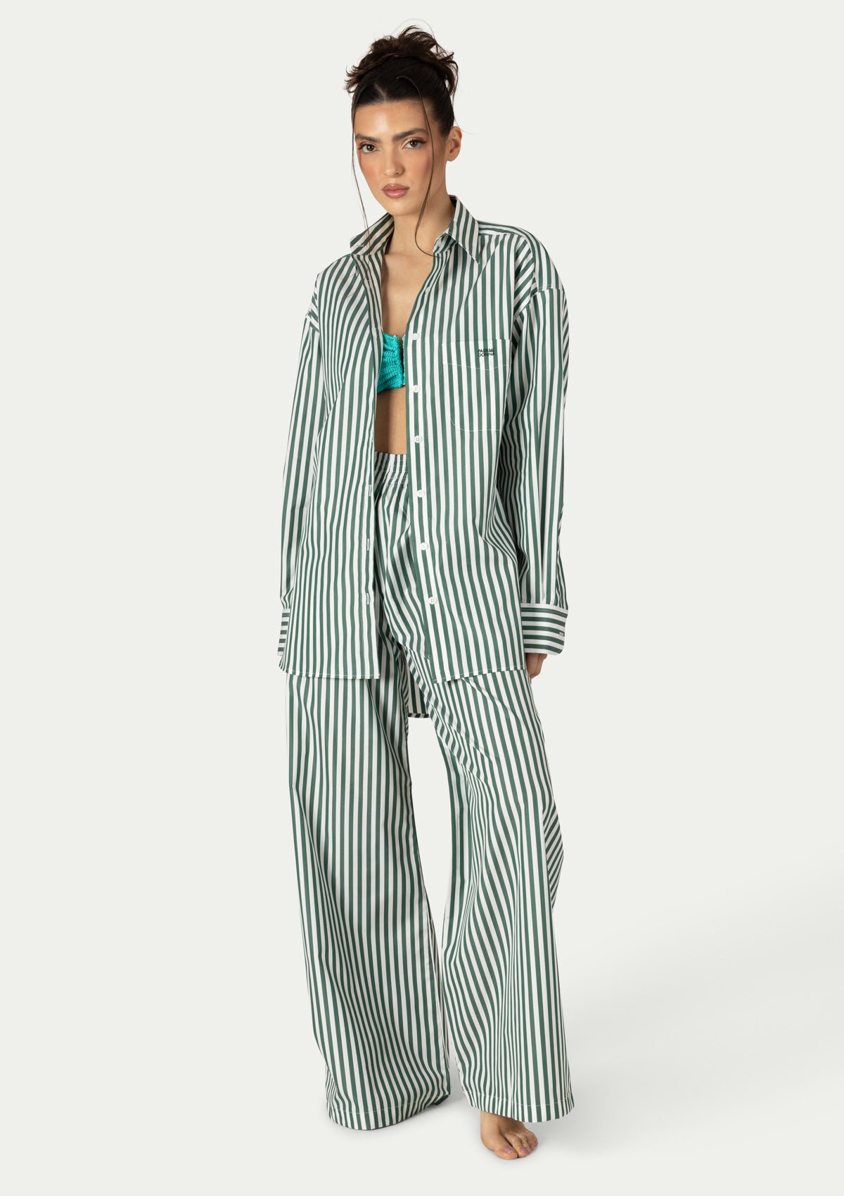 VANESSA SHIRT STRIPED GREEN