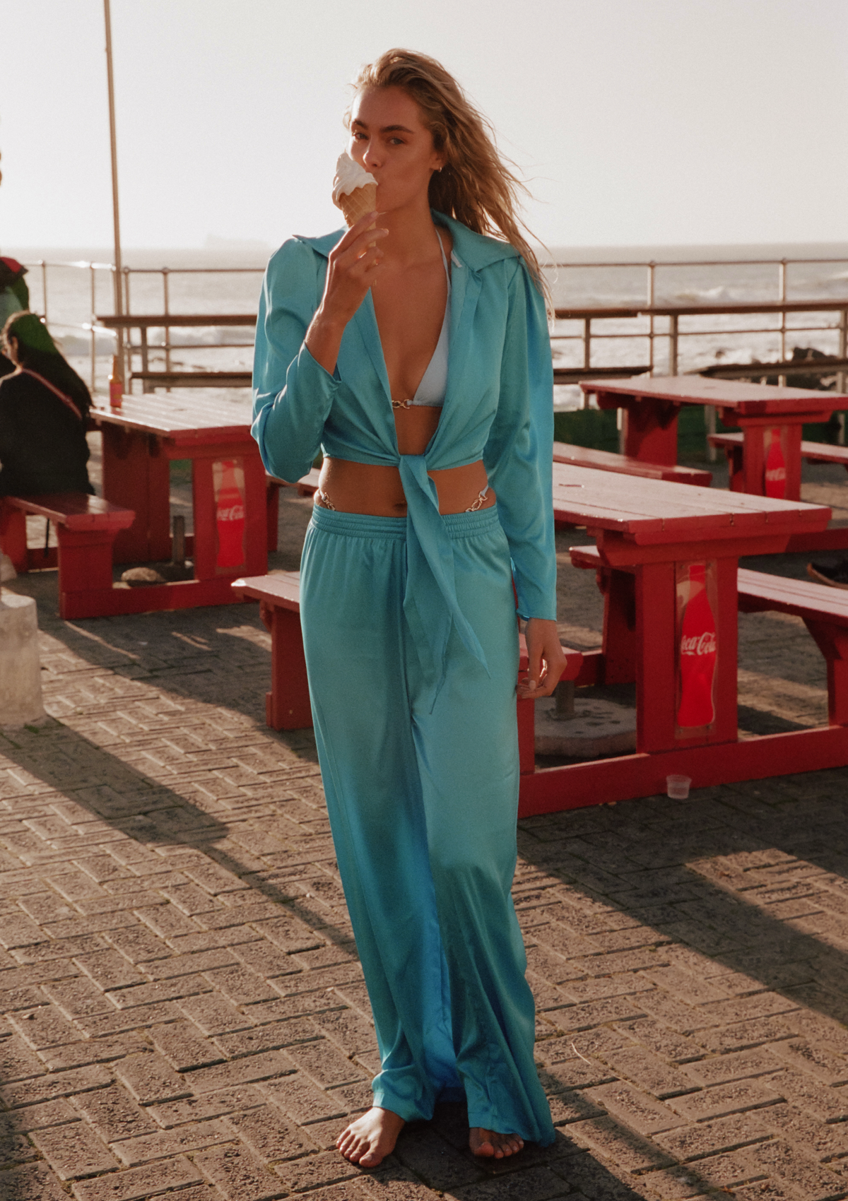 PANTS TURQUOISE