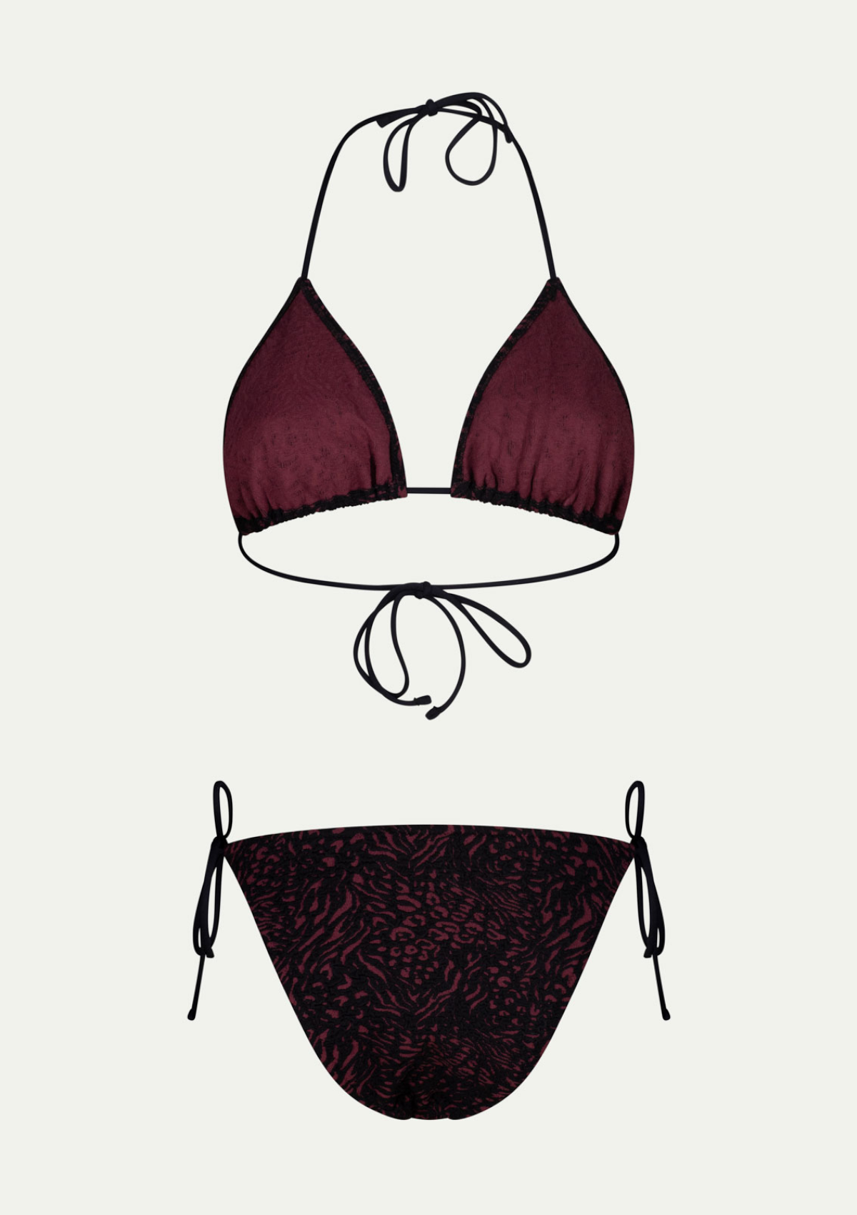 KELLY BLACK AND BURGUNDY