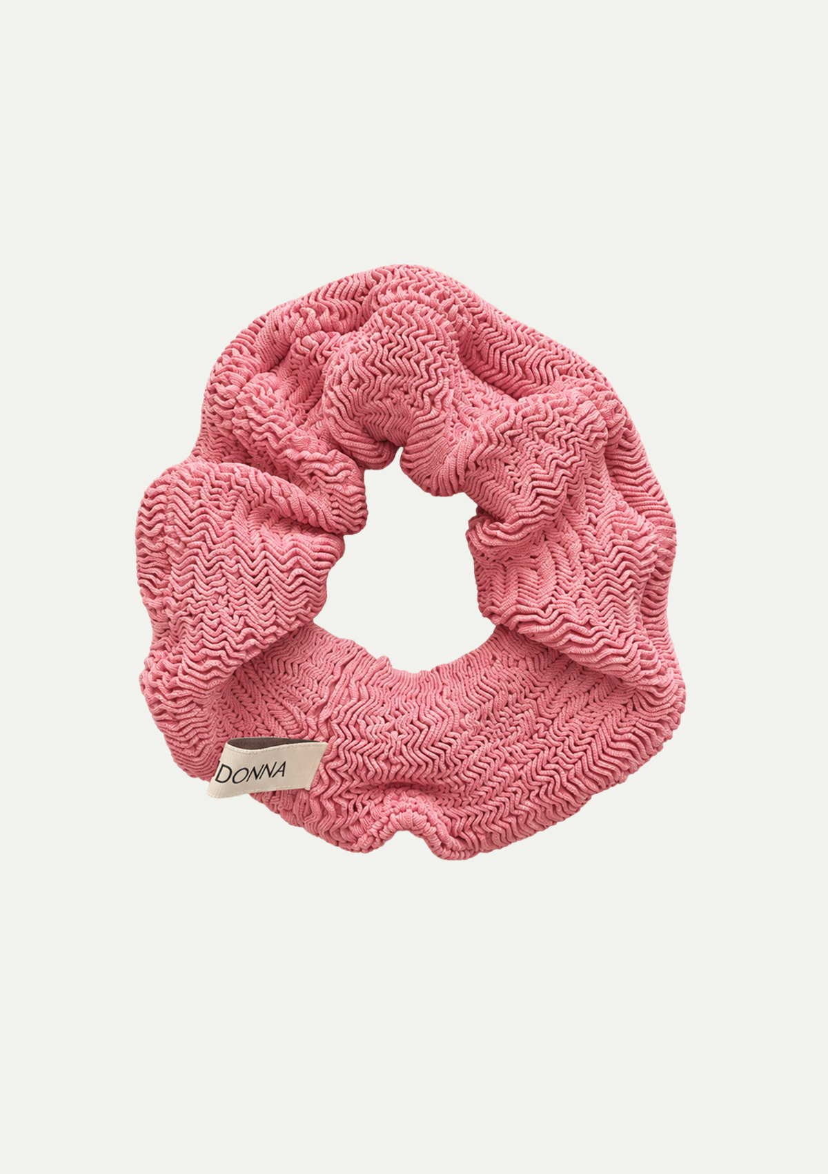 SCRUNCHIE Pink wild rose crinkle