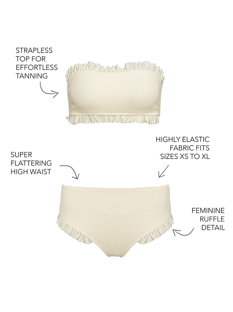 TWO PIECE BIKINI KYLIE ALMOND MILK