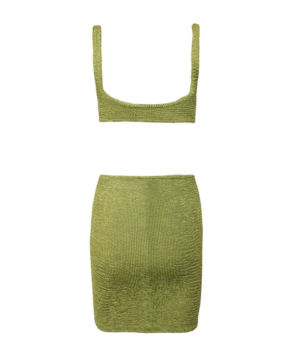 Mini Dress LAURA OLIVE GREEN